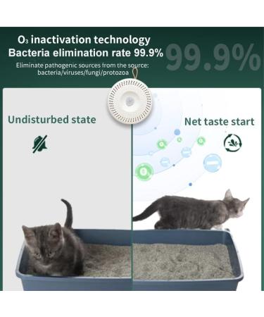 Mknzome Cat Litter Deodorizer | Intelligent Odor Eliminator | 99% Deodorization | Mini Air Purifier for Cat Toilets & Small Areas - Buy Online on GoSupps.com