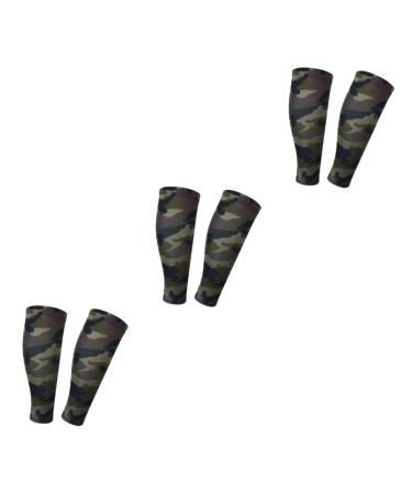 Beaupretty 3 Pairs Compression Leg Sleeves Compression Socks Pressure Breathable Calf Compression Socks Calf Compression Sleeve Sports Compression Socks Leggings High Elasticity Men and Women