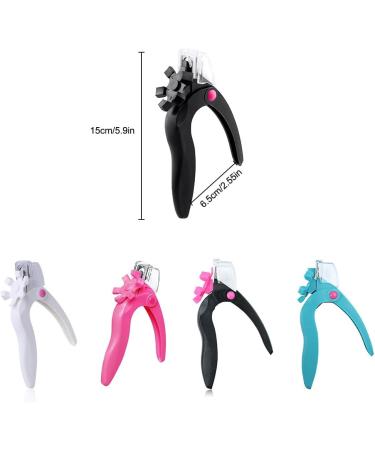 False Nail Clippers Stainless Steel Head Plastic Handle DIY Fake Manicure Trimmer Beginner Reusable Trimming Scissors Tool Black - Buy Online on GoSupps.com