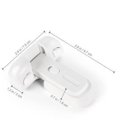 Clymene Child Locking Refrigerator Lock | Secure Door Lock for Kids Pets & Seniors | White Rubber Seal - Buy Online on GoSupps.com