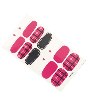 dijiusidy Nail Art Stickers Self-Adhesive Fingernail Decal with Strap Glue DIY Art Decor Full Cover Manicure Kits for Women Girls YMX204