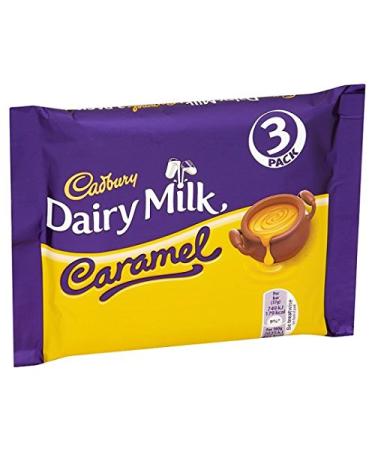 Cadbury - Dairy Milk Caramel Chocolate 3 Pack 117G
