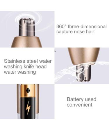 Buy Electric Eyebrow & Ear Nose Hair Trimmer - Travel-Friendly Clipper with 3D Arc Cutter Head - Buy Online on GoSupps.com