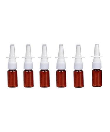 Nasal spray bottles unspowered pumping amber 12 pieces atomizer for cosmetics perfume essential oils medical products colloidal silver salt solutions
