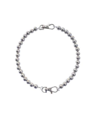 Oralgos women's neck large ball punk jewelry alloy pearls collarbone chain ball-necked necklace locks buckle necklace for men and girls gift metal