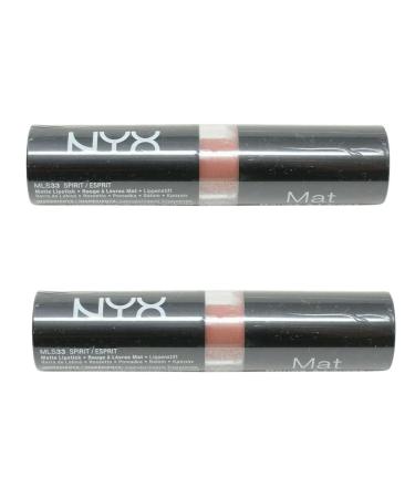 Buy Pack of 2 NYX Matte Lipstick Spirit MLS33 - International Shipping Available | Best Price on eCommerce Store - Buy Online on GoSupps.com