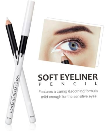 White Eyeliner Pencil Long-lasting Colored Eye Liners Smooth Waterproof Cosmetic Beauty Tool Professional Eyeshadow Highlighter - Buy Online on GoSupps.com