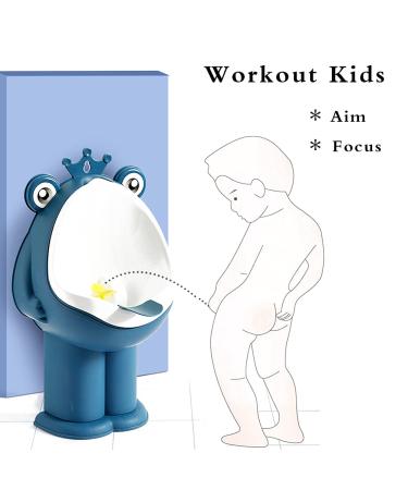 Kids Frog Pee Training Potty Urinal | Wall-Mounted Boys' Toilet | Deep Blue - Buy Online on GoSupps.com