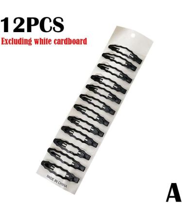 10/12PCS Black Snap Hair Clips Barrettes for Women Simple Sweet Headdress D3I0 Waterdrop Kid Accessorie Barrette Clips Hair - Buy Online on GoSupps.com