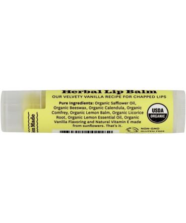 Organic Vanilla Herbal Lip Balm - 0.15 Oz (3-pack) | Moon Valley Organics - Buy Online on GoSupps.com