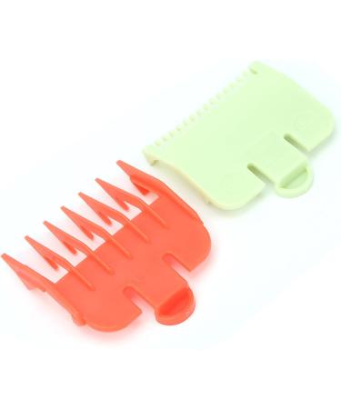 Professional Hair Clipper Guide Combs 2 Plastic Attachment Combs Rounded Teeth Easy Buckle Design Easy Hair Control (red and green) - Buy Online on GoSupps.com