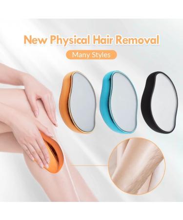 Crystal Hair Remover for Women and Men - Painless Exfoliation - Smooth Legs, Back, Arms - Rose Gold (1PC) - Buy Online on GoSupps.com