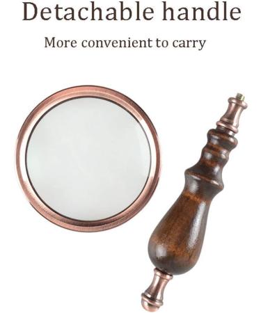 Magnifying Glass Multipurpose Portable Magnifier 20X Portable Retro Distortion-Free Optical Lens Ideal for The Elderly for Reading Inspection Needlework Repair Hobbies and Crafts Good Times - Buy Online on GoSupps.com
