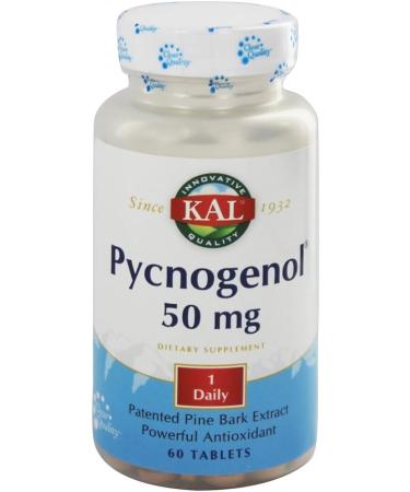 KAL 50 mg Pycnogenol Tablets - 60 Count | Powerful Antioxidant Supplement - Buy Online on GoSupps.com