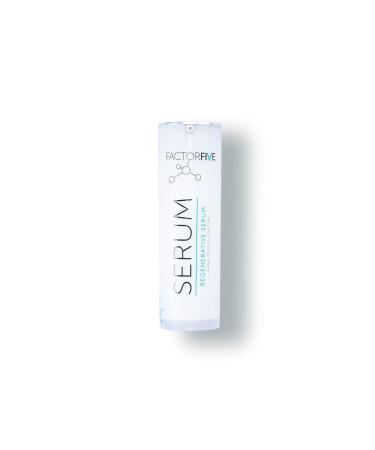 FACTORFIVE Regenerative Serum with Stem Cell Growth Factors  HGF for Skin Tightening and Smoothing  Wrinkle and Pore Reduction  and Rejuvenation - 1 fl oz/30ml