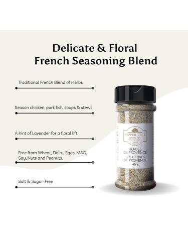 Herbes de Provence Traditional French Herb Blend with Lavender Salt and Sugar Free - Buy Online on GoSupps.com