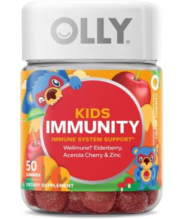 OLLY Kids Sleep & Immunity Gummy Melatonin Wellmune Elderberry 50 Count - Buy Online on GoSupps.com