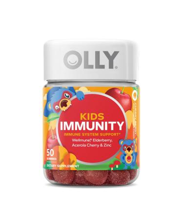 OLLY Kids Sleep & Immunity Gummy Melatonin Wellmune Elderberry 50 Count