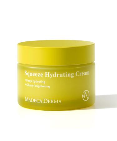 Madeca Derma Squeeze Hydrating Facial Cream for Women - Deep Hydration and Glossy Brightning  Fresh Squeezed Fruits and Vegetables  Prickly Pear Cactus & Carica papaya  Vita Squeeze Complex  1.69 FL.OZ