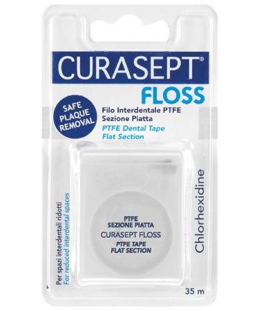 Curasept flowed ptfe tape clorexidina