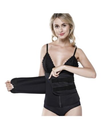 Back Support Back Brace Lumbar Support Waist Trainer Trimmer Body Shaper Slimming Waist Slim Belt Yoga Belt Sports Belt Back Support Belt(Large) Large Black