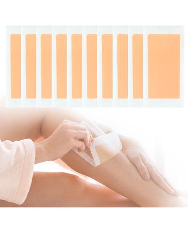VBKITW fleece strips 10 pieces for wax fleece stripes for hair removal with warm wax and sugar paste face body hair removal epilated wax strips 9 * 18.5cm