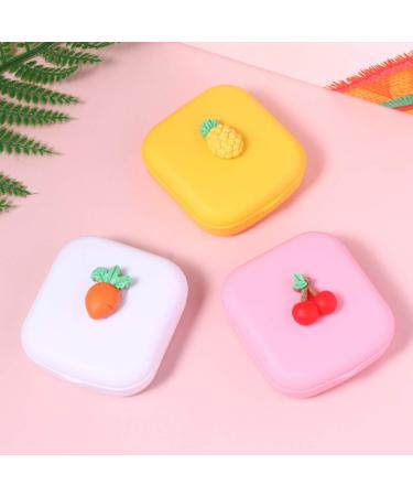 Exceart Portable Eye Contact Holder Case - Cute Contact Lens Box Kit | 4 Stylish Colors: Blue Pink Yellow White | Travel-Friendly Lens Storage & Mirror - Buy Online on GoSupps.com
