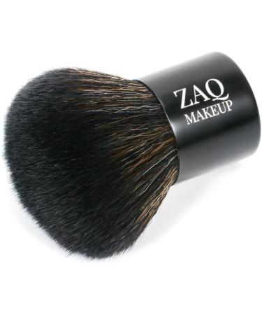 ZAQ Versatile Synthetic Kabuki Brush - Soft Absorbent Compact for Bronzer Powder & Highlighter - Ideal for Wet or Dry Application Travel-Size - Buy Online on GoSupps.com