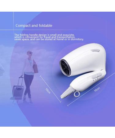 1000W Powerful Quick Drying Salon Professional Hair Dryer Compact Anti-frizz Ionic Hair Dryer with Styling Nozzle Portable Foldable Travel Fast Drying Lightweight for Men and Women Home and Salon - Buy Online on GoSupps.com
