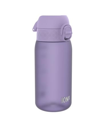Ion8 Kids Water Bottle 350 ml/12 oz Leak Proof Easy to Open Secure Lock Dishwasher Safe BPA Free Carry Handle Hygienic Flip Cover Easy Clean Odour Free Carbon Neutral Light Purple 350ml OneTouch 2.0