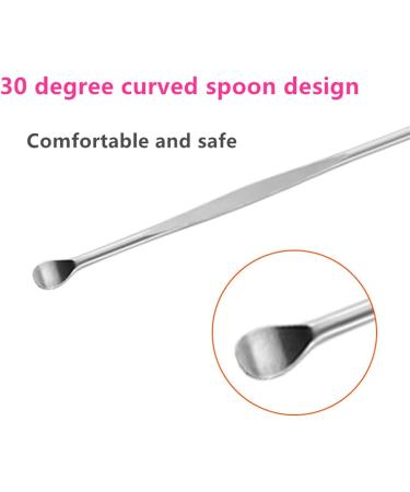 2sets Ear Wax Pickers Stainless Steel Earpick Wax Remover Curette Ear Pick Cleaner Ear Cleaner Spoon Care Ear Clean Tool - Buy Online on GoSupps.com