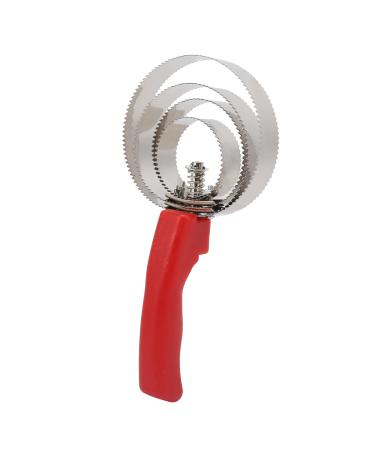 Curry Comb 6 Ring Horse Shedding Comb Stainless Steel Spiral Curry Comb for Sheep Horses Cows Relieve Itching (4 Turns)