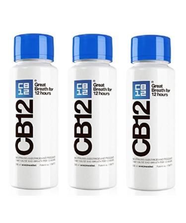 CB12 250ML 3-PACK Mint / Menthol Mouthwash