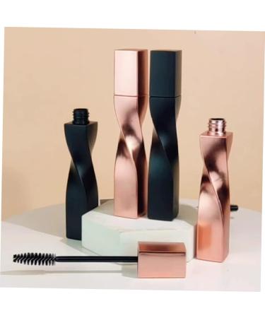 Beavorty 4pcs Eyelash Brush Empty Tube Empty Mascara Bottle Clear Extension Rod to Rotate Take Plastic Rose Gold 11.5x1.8cm - Buy Online on GoSupps.com