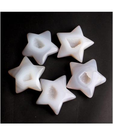 Room Decoration 1PC Natural Five-Pointed Star Agate Geode Craft Collection Minerals Crystals Stones Love Birthday Gifts Home Decoration Suitable for Home Raw Stones and Minerals 1pc Five Star Agate - Buy Online on GoSupps.com
