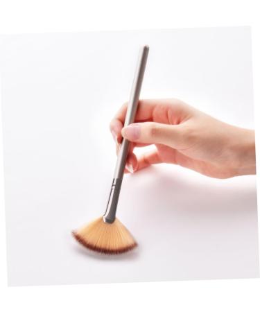 minkissy Handle Makeup Brush Fan Lip Gloss Kits Makeup Face Makeup Makeup Fan Facial Fan Make up Fan Bling Makeup Face Fan Miss Highlight Bamboo Blush Size 1 As Shown - Buy Online on GoSupps.com
