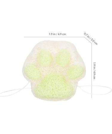 Kisangel Baby Facial Foam Loofah Sponge - Cat Paw Bath Sponge for Toddlers | Gentle Cleansing Pads & Body Powder Puff - Ideal for Bathing & Shower 4.9x4.8CM - Buy Online on GoSupps.com