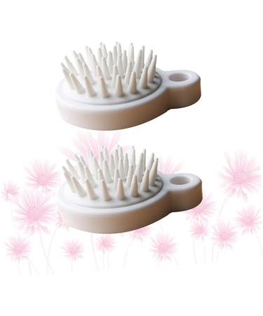 Frcolor 4-Piece Hair Washing Shampoo Brush Set | Pink Scalp Massager & Banana Hair Clips | Effective Cleaning Scrubber for Healthy Hair Care - Buy Online on GoSupps.com