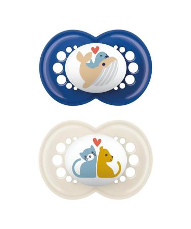 Instructions in foreign language MAM Pacifier Original 16 + months Little Farm made of neutral rubber 2 pieces
