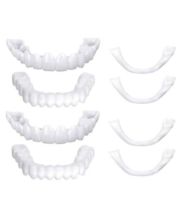 Flipped warmth veneers dentures to put on 2 pairs of snap on dentures comfort false teeth teeth for plug in adjustable dentures for bad teeth (top and bottom)