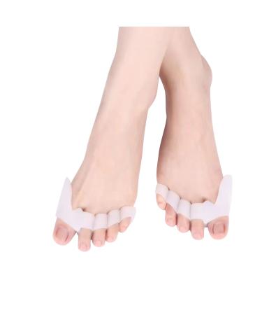 Angel Wings 2 Pairs Toe Separators Silicone Toe Spacers Toe Straightener Spreaders for Hammer Toe Overlapping Toe Corrector Bunion Pain Relief for Women and Men