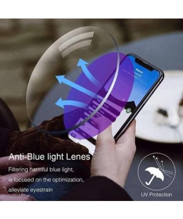 Buy OVNMFH 2023 Sapphire Anti-Blue Progressive Reading Glasses - Dual Use for Near and Far Vision (-1.50 Black) - Buy Online on GoSupps.com