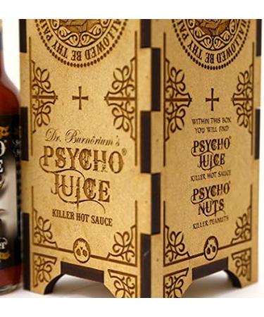 Psycho Juice Dark Arts Wooden Gift Box - Psycho Juice Scorpion Pepper & Psycho Nuts - Buy Online on GoSupps.com