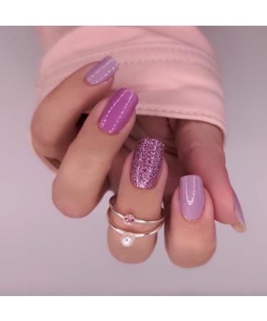 Zaubern gel4Home Nail Foils - 16 Purple Rules Nail Wraps for Stunning Manicures | International Shipping Available - Buy Online on GoSupps.com
