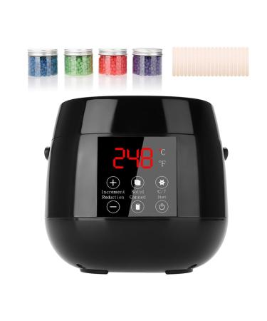 Ankroyu wax duct heating intelligent LED display wax heating set wax heating hair removal set wax set for body legs eyebrows face (EU)