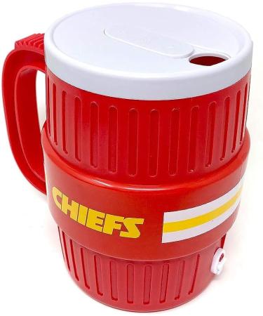 NFL Kansas City Chiefs 44oz Water Cooler Travel Mug - Hot/Cold Beverages - Durable Team Color Design - Buy Online on GoSupps.com