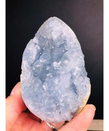 Home Decoration Natural Celestite Crystal Cluster Sky Blue Geode Specimen Home Decor s