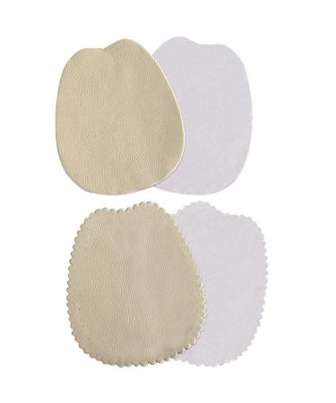 Adhesive Foot Cushion Pads - Breathable Faux Leather Metatarsal Pad for Discomfort Comfort - 2 Pairs Removable Shoe Pad Inserts