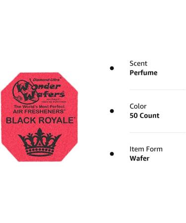 Wonder Wafers 50 Count INDIVIDUALLY WRAPPED Black Royale Air Fresheners - Professional Car & Truck Detailing - Buy Online on GoSupps.com