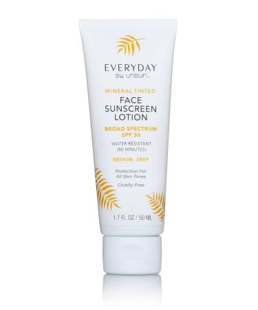 EVERYDAY by Unsun Mineral Tinted Face Sunscreen SPF 30  1.7 fol oz / 50 ml Medium/Deep - Buy Online on GoSupps.com